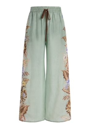 Zimmermann Coco Silk Organza Wide-Leg Pants - Moda Operandi