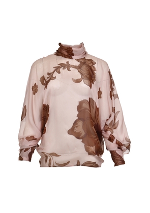 Francesca Miranda Garden Floral Silk Top - Moda Operandi