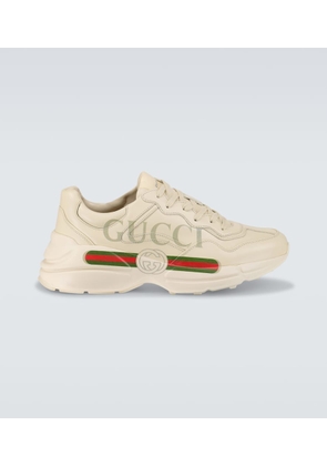 Gucci Rhyton leather sneakers