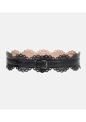 Alaia Laser-cut leather belt