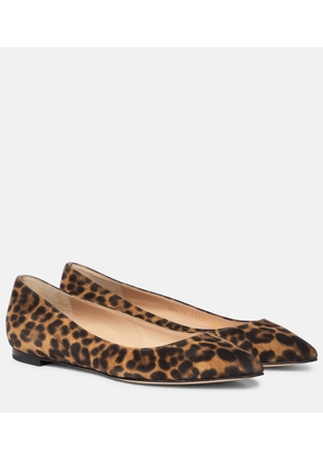 Gianvito Rossi Gianvito leopard-print ballet flats