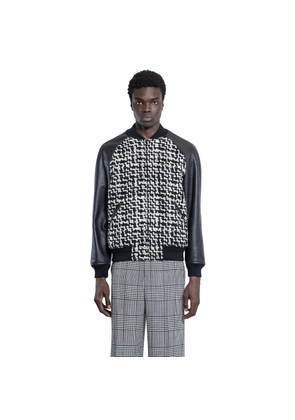 Chez Valentino Wool Tweed Bomber Jacket