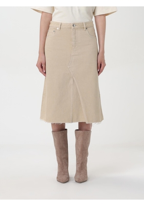 Skirt TORY BURCH Woman color Beige