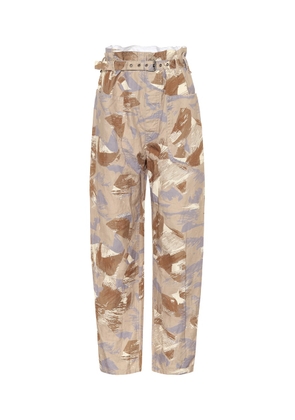 Isabel Marant Iona high-rise cotton-blend pants