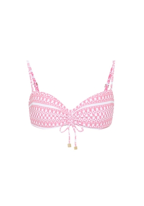 Heidi Klein Buenos Aires printed bandeau bikini top