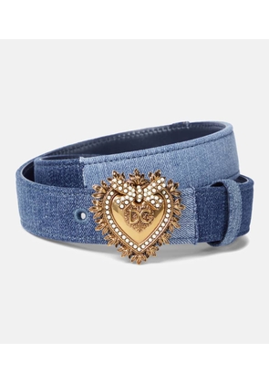 Dolce&Gabbana Devotion denim belt