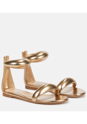 Gianvito Rossi Bijoux metallic leather sandals