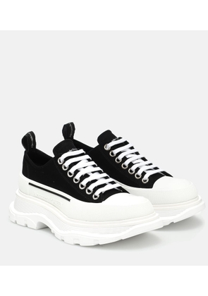 McQueen Tread Slick canvas platform sneakers