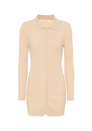 Live The Process Ribbed-knit cardigan