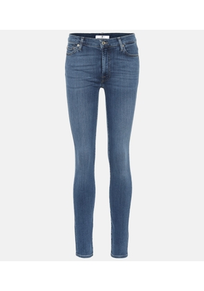 7 For All Mankind Slim Illusion Luxe high-rise skinny jeans
