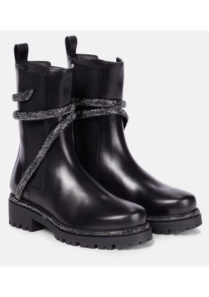 Rene Caovilla Cleo embellished leather Chelsea boots