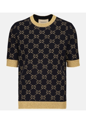 Gucci Cotton-blend lame top