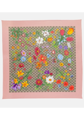Gucci GG Flora silk scarf
