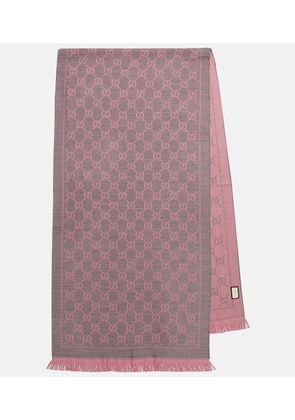 Gucci GG wool jacquard scarf
