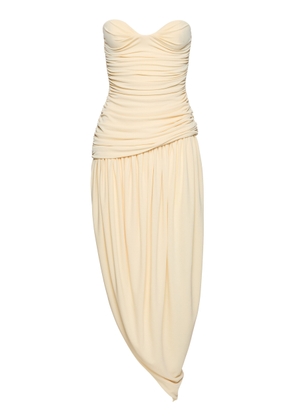 Magda Butrym Asymmetric Ruched Maxi Dress - Moda Operandi