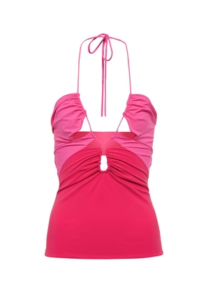 Nensi Dojaka Cutout halterneck top