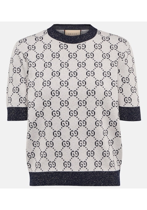 Gucci Cotton-blend lame top
