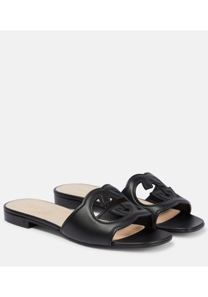 Gucci Interlocking G cutout leather sandals
