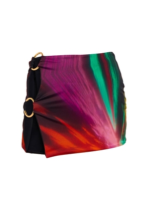 Louisa Ballou Double Ring printed miniskirt