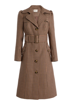 Cara Cara Charlie Plaid Wool Trench Coat - Moda Operandi