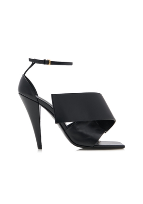 Givenchy Twisted Ribbon Leather Sandals - Moda Operandi