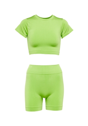 PrismÂ² Mindful crop top and Composed shorts set