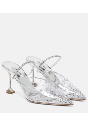 Miu Miu Crystal-embellished mules