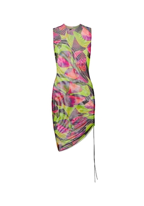 Louisa Ballou Printed ruched minidress