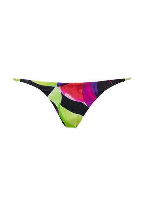 Louisa Ballou Printed low-rise bikini bottoms