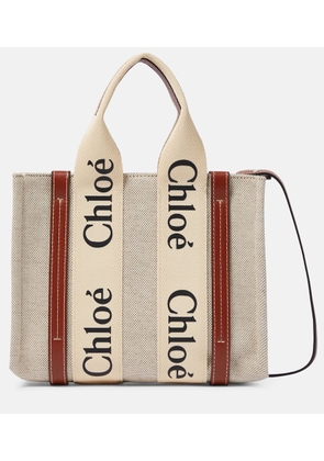 Chloe Woody Small canvas tote