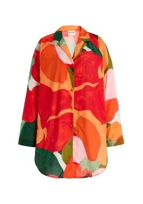 Zulu & Zephyr Floral Cotton-Silk Shirt - Moda Operandi