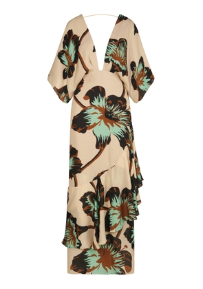 Johanna Ortiz Tesoro Escondido Silk Maxi Dress - Moda Operandi