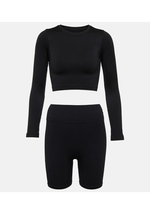 PrismÂ² Evoke crop top and Composed shorts set