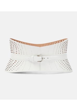 Alaia Neo leather corset belt