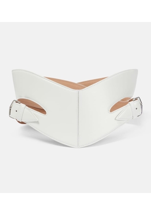 Alaia Cut-out leather belt