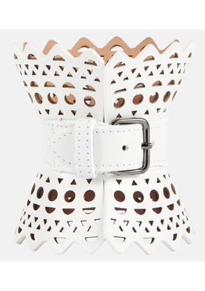 Alaia Vienne leather bracelet