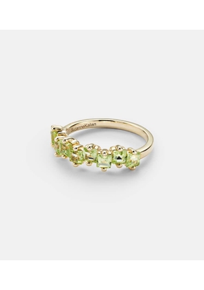 Suzanne Kalan Cierra 14kt gold ring with peridots