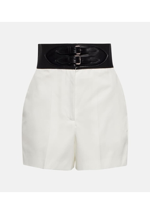 Alaia Belted high-rise shorts