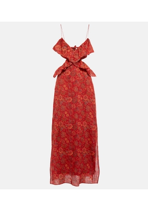 SIR Allegra floral ramie maxi dress