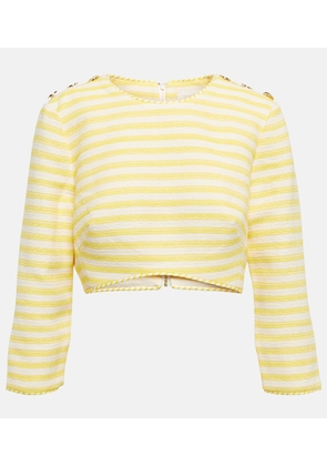 Zimmermann Hide Tide striped crop top
