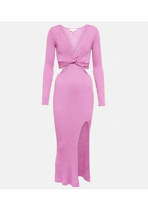 LoveShackFancy Bernette LurexÂ® cutout dress