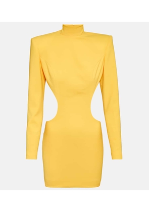 Monot Cutout crepe minidress
