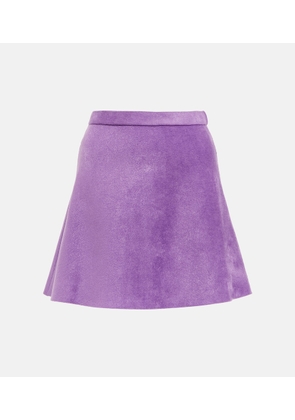 Alaia Velvet miniskirt