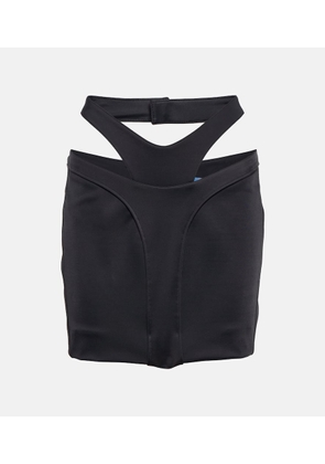 Mugler Cutout miniskirt