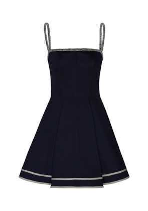 Andres Otalora Aroma a ti Embroidered Cotton Mini Dress - Moda Operandi