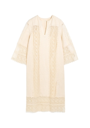 By Malene Birger Delane Embroidered Cotton Midi Dress - Moda Operandi