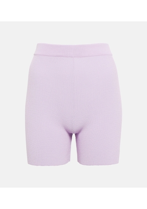 Jacquemus Le Short Arancia knit biker shorts