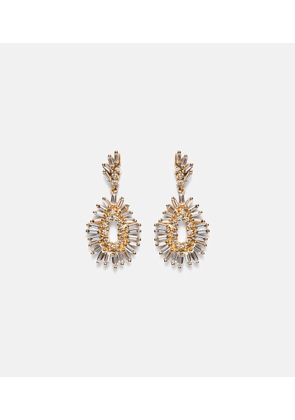 Suzanne Kalan 18kt gold earrings with diamonds