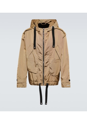 Versace Hooded nylon jacket