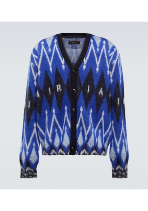Amiri Argyle alpaca and mohair-blend cardigan